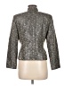 Lord & Taylor 100% Polyester Metallic Gray Blazer Size 6 (petite) - photo 2