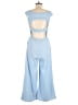 Shein Solid Blue Jumpsuit Size M - photo 2