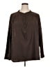 MICHAEL Michael Kors Brown Long Sleeve Blouse Size 3X - photo 1