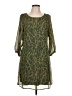 Ezra 100% Polyester Green Casual Dress Size L - photo 1