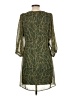 Ezra 100% Polyester Green Casual Dress Size L - photo 2
