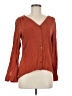 Atmosphere 100% Viscose Orange Long Sleeve Blouse Size 6 - photo 1