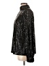 Vine & Love 100% Polyester Metallic Black Long Sleeve Blouse Size L - photo 5