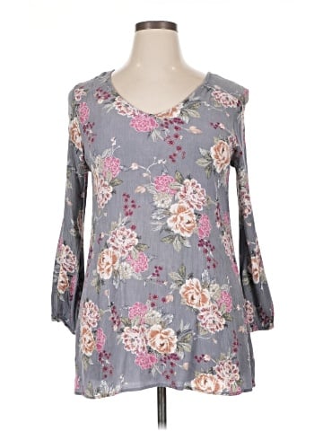 Bebop 3/4 Sleeve Blouse (view 1)
