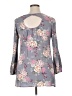 Bebop 100% Rayon Gray 3/4 Sleeve Blouse Size XL - photo 2