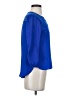 Meraki Solid Blue 3/4 Sleeve Blouse Size S - photo 4