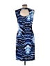 Jennifer Lopez Graphic Blue Cocktail Dress Size 12 - photo 2