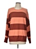 Ann Taylor LOFT Stripes Brown Pullover Sweater Size L - photo 1