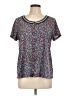 Assorted Brands 100% Polyester Teal Short Sleeve Top Size L - photo 1