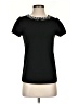 Ann Taylor Black Short Sleeve Top Size XXS - photo 1