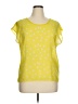 Truth 100% Polyester Stars Yellow Short Sleeve Top Size XL - photo 1