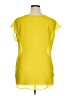 Truth 100% Polyester Stars Yellow Short Sleeve Top Size XL - photo 2
