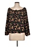Rewind Black 3/4 Sleeve Blouse Size L - photo 1