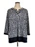 Alfred Dunner Blue 3/4 Sleeve Blouse Size XL (estimated) - photo 1