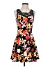 Unbranded Floral Tropical Multi Color Black Cocktail Dress Size XS (estimated) - photo 1