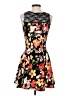 Unbranded Floral Tropical Multi Color Black Cocktail Dress Size XS (estimated) - photo 2