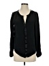 T. Babaton 100% Silk Black Long Sleeve Silk Top Size S - photo 1