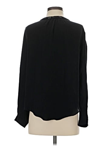 T. Babaton Long Sleeve Silk Top (view 2)