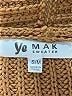 Ye Mak Sweaters 100% Acrylic Brown Cardigan Size S - photo 8