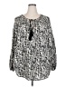 Hayden Silver Long Sleeve Blouse Size 2X - photo 1