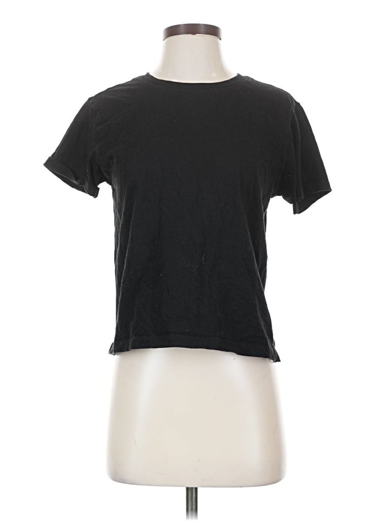 Pre-owned Free Assembly Short Sleeve T-shirt In Black