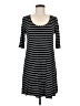 Vanity Stripes Black Casual Dress Size M - photo 1