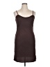 Unbranded 100% Polyester Solid Brown Casual Dress Size 14 - photo 1