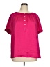 Relativity Pink Short Sleeve Blouse Size XL - photo 1