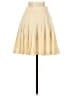 Rodier 100% Wool Solid Yellow Ivory Wool Skirt Size XL (4) - photo 2