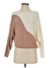 Mi ami Color Block Tan Pullover Sweater Size S - photo 1