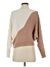 Mi ami Color Block Tan Pullover Sweater Size S - photo 2