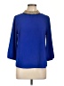 Moa Moa Blue 3/4 Sleeve Blouse Size L - photo 1