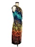 Ellen Tracy Graphic Teal Cocktail Dress Size 6 - photo 4