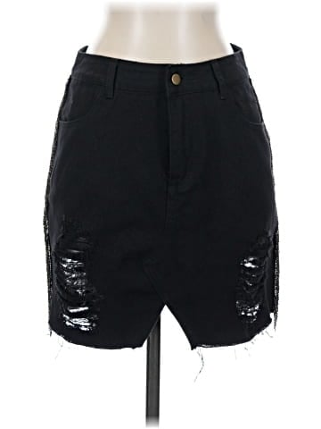 Honey Punch Denim Skirt (view 1)