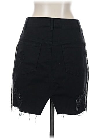 Honey Punch Denim Skirt (view 2)
