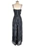 Aqua 100% Rayon Stripes Blue Jumpsuit Size S - photo 2