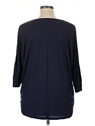 Joan Vass 3/4 Sleeve T-Shirt (view 2)