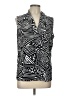 Unbranded Black Sleeveless Button-Down Shirt Size L (estimated) - photo 1
