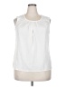 Merona 100% Polyester White Sleeveless Blouse Size XXL (petite) - photo 1