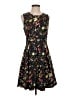 Gap 100% Rayon Floral Black Cocktail Dress Size 2 - photo 1