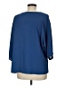 Unbranded 100% Polyester Blue 3/4 Sleeve Blouse Size M - photo 2
