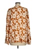 Studio West 100% Viscose Orange Long Sleeve Blouse Size M - photo 2