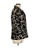 Lafayette 148 New York Animal Print Gray Coat Size 12 - photo 4