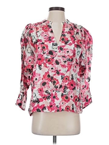 Chufy 3/4 Sleeve Silk Top (view 1)