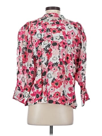 Chufy 3/4 Sleeve Silk Top (view 2)