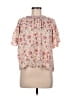 Gap 100% Rayon Pink Short Sleeve Blouse Size M - photo 1
