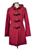 L.L.Bean 100% Wool Burgundy Wool Coat Size 6R - photo 1