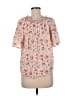 Gap 100% Rayon Pink Short Sleeve Blouse Size M - photo 2