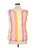 Danny And Nicole 100% Polyester Yellow Sleeveless Blouse Size 14 - photo 2