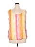 Danny And Nicole 100% Polyester Yellow Sleeveless Blouse Size 14 - photo 1